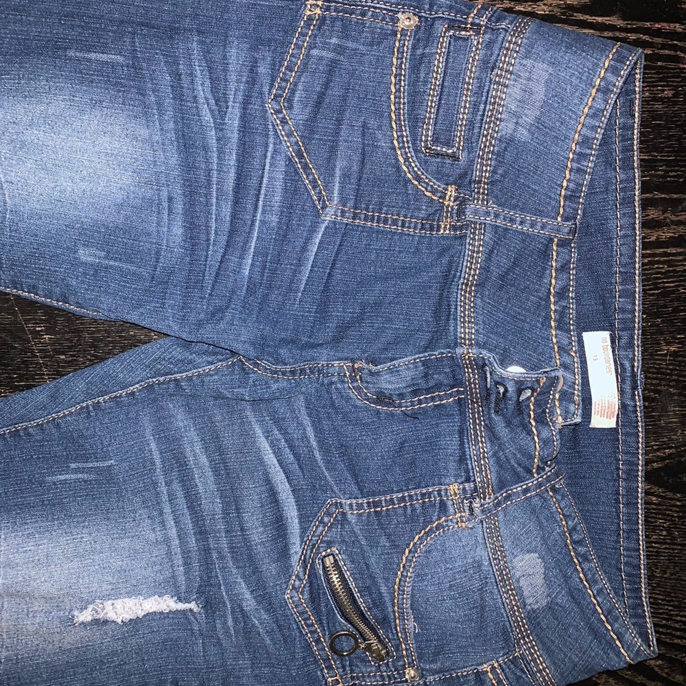 Capris jeans, mid waisted